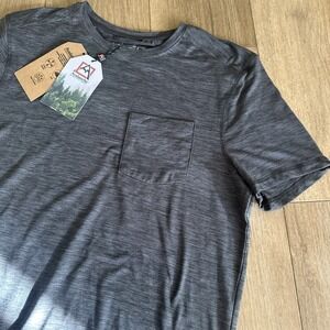 Avalanche Men's Performance Pocket Tee 4 Way Stretch Comfort Grey Heather Medium